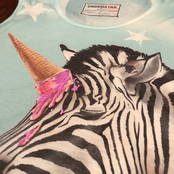 🚨LAST CHANCE🚨 NWT - Zebra ice cream top 🍦 - Picture 2 of 3